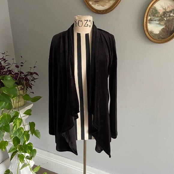 Spring + Mercer velour soft open cardigan - Picture 1 of 9